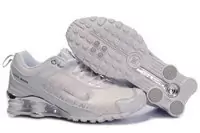 nike femmes shox rival-r4 nouveau hommes blanc argent taille 36-46